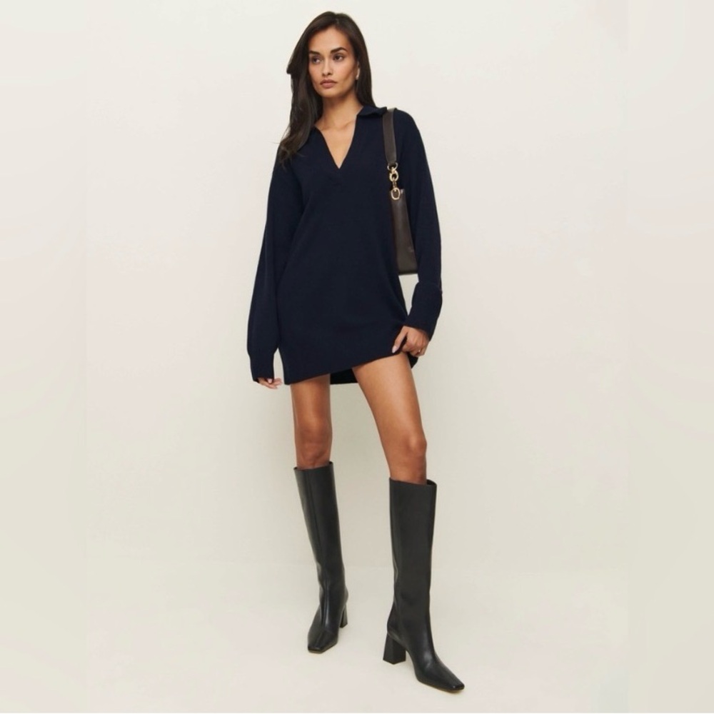 Reformation Maeve Cashmere Polo Dress - Picture 3 of 13